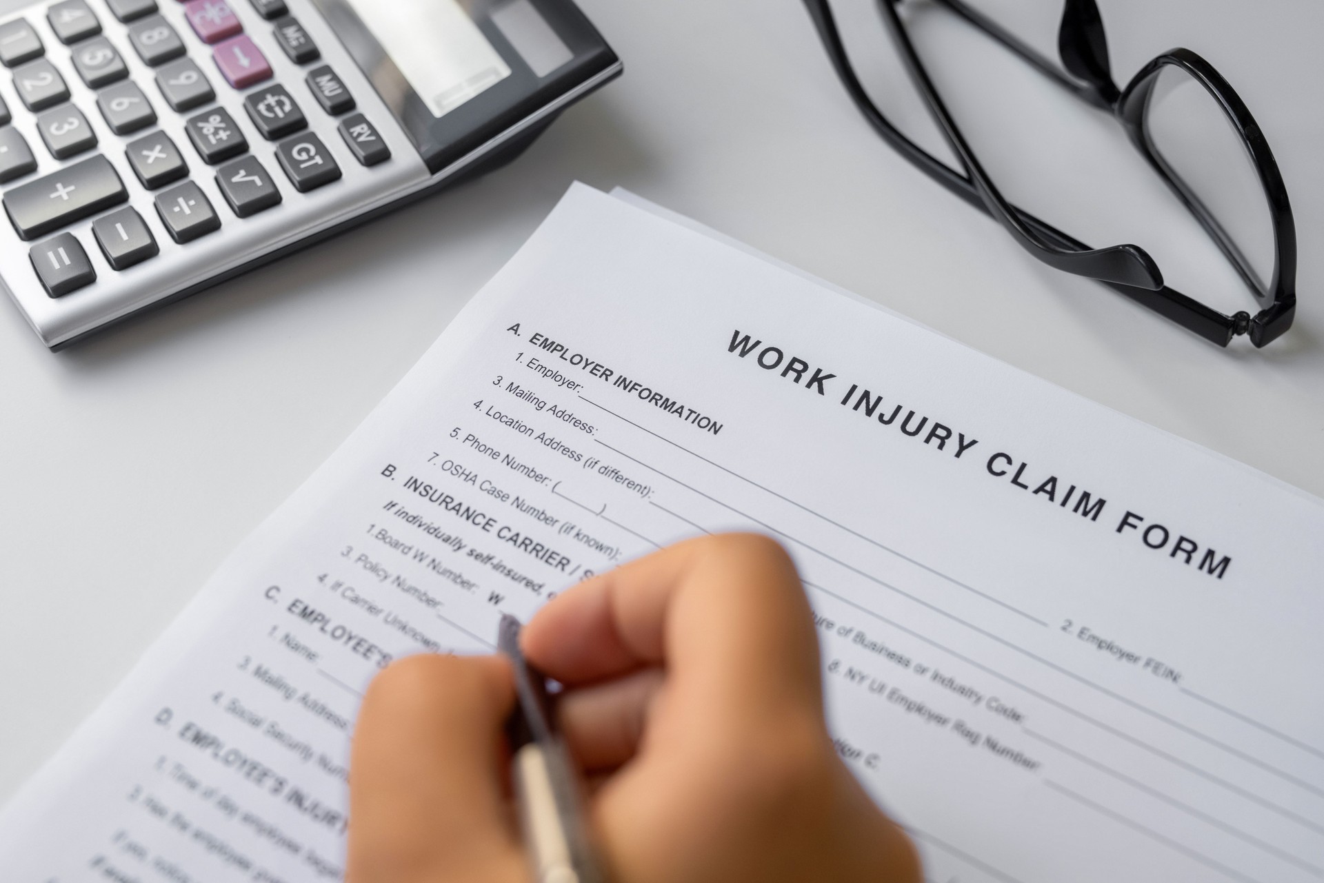 Filling Worker Compensation